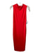 Alice + Olivia Size 8 Red Polyester High Round Neck Sleeveless Sheath Midi Dress Red / 8