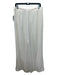 Lafayette 148 Size 8 White Acetate Blend Hook & Zip Wide Leg Trouser Pants White / 8