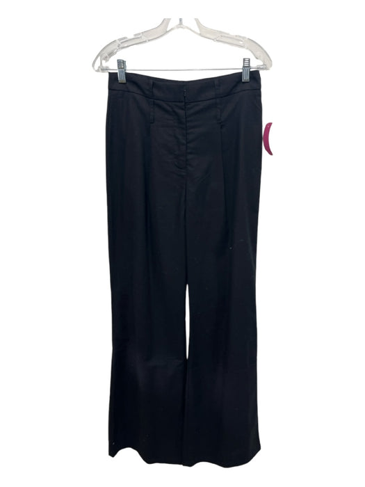 Commense Size M Black Cotton Blend Trouser Vest Pleated Wide Leg Pant Set Black / M