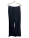 Commense Size M Black Cotton Blend Trouser Vest Pleated Wide Leg Pant Set Black / M