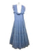 Hill House Size S Light Blue Nylon Blend Tiered Ruffle Slip Incl Smocked Dress Light Blue / S