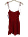 Reformation Size 0 Red Viscose Sleeveless Pleated tie shoulder straps Dress Red / 0