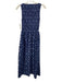Hill House Size XXS Navy, Blue, White Cotton Sleeveless Floral Midi Dress Navy, Blue, White / XXS