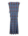 Hill House Size XXS Blue, Red, Green Nylon Blend Cap Sleeve Floral Midi Dress Blue, Red, Green / XXS