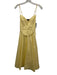 BABYBOO Size XS Butter Yellow Cotton Blend Sleeveless Corset Bodice Midi Dress Butter Yellow / XS
