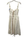 House of CB Size NWT White Pleats Corset Bodice Below Knee Sleeveless Dress White / NWT