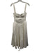 House of CB Size NWT White Pleats Corset Bodice Below Knee Sleeveless Dress White / NWT