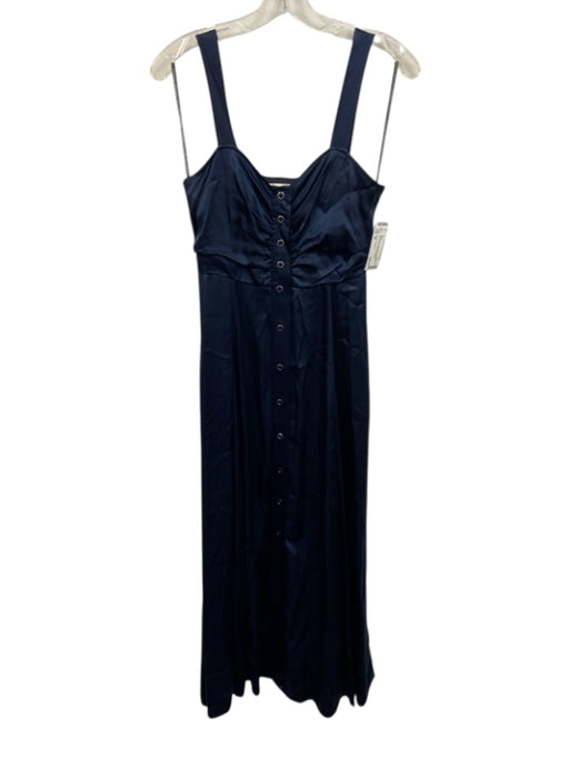 Favorite Daughter Size XS Dark Navy Curpo Blend Sleeveless Buttons Midi Dress Dark Navy / XS