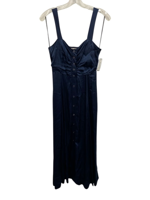 Favorite Daughter Size XS Dark Navy Curpo Blend Sleeveless Buttons Midi Dress Dark Navy / XS