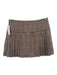 More To Come Size XS Brown & Multi Polyester Plaid Mini Skirt Pleated Skirt Set Brown & Multi / XS