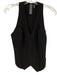 Norma Kamali Size XS Black Polyester Sleeveless Front Zip Vest Top Black / XS