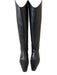 Staud Shoe Size 37.5 Black Leather Block Heel Knee High Square Toe Boots Black / 37.5