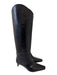 Staud Shoe Size 37.5 Black Leather Block Heel Knee High Square Toe Boots Black / 37.5