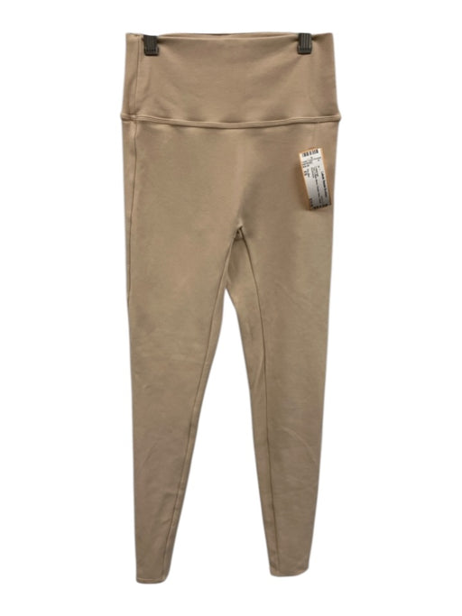 The Bar Size XS Tan Cotton Blend Elastic Waist Athletic Leggings Tan / XS