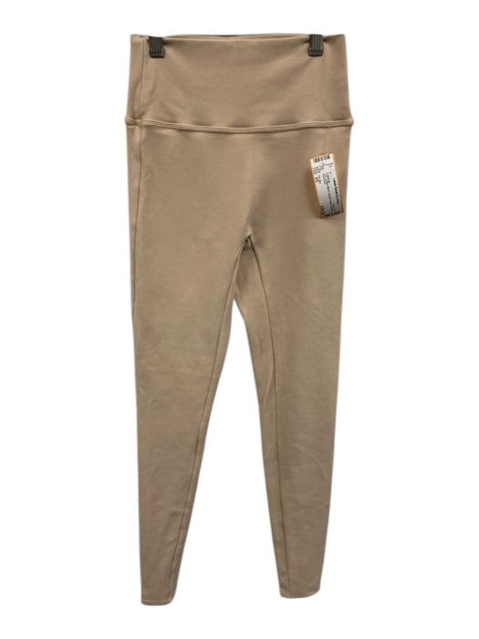 The Bar Size XS Tan Cotton Blend Elastic Waist Athletic Leggings Tan / XS