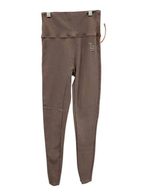 The Bar Size XS Grey Cotton Blend Elastic Waist Athletic Leggings Grey / XS
