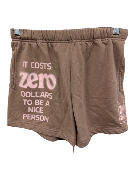 The Mayfair Group Size XS Brown & Pink Poly Blend Graphic Print Short Set Brown & Pink / XS