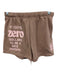 The Mayfair Group Size XS Brown & Pink Poly Blend Graphic Print Short Set Brown & Pink / XS
