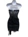 Heiress Beverly Hills Size XS Black Polyester Lace Back Lace Mini Corset Dress Black / XS