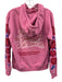 The Mayfair Group Size XS Pink Multi Cotton Blend Graphic Long Sleeve Pants Set Pink Multi / XS