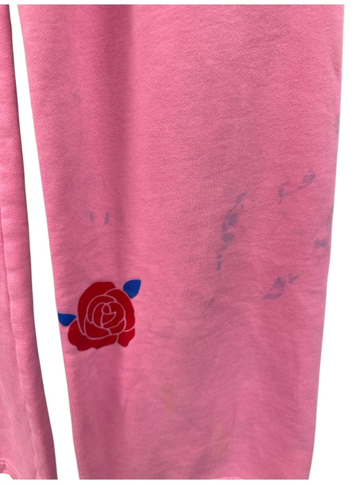 The Mayfair Group Size XS Pink Multi Cotton Blend Graphic Long Sleeve Pants Set Pink Multi / XS