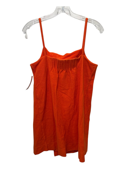 COS Size XS Orange Cotton Sleeveless Terry Cloth Mini Square Neck Dress Orange / XS