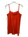 COS Size XS Orange Cotton Sleeveless Terry Cloth Mini Square Neck Dress Orange / XS