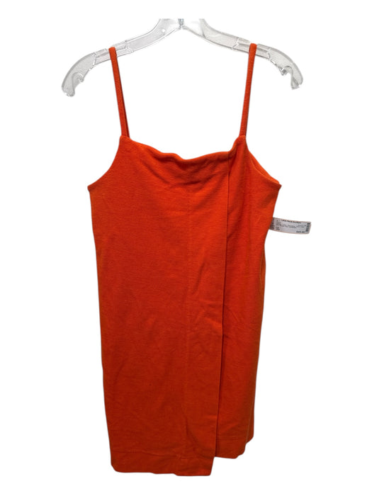 COS Size XS Orange Cotton Sleeveless Terry Cloth Mini Square Neck Dress Orange / XS