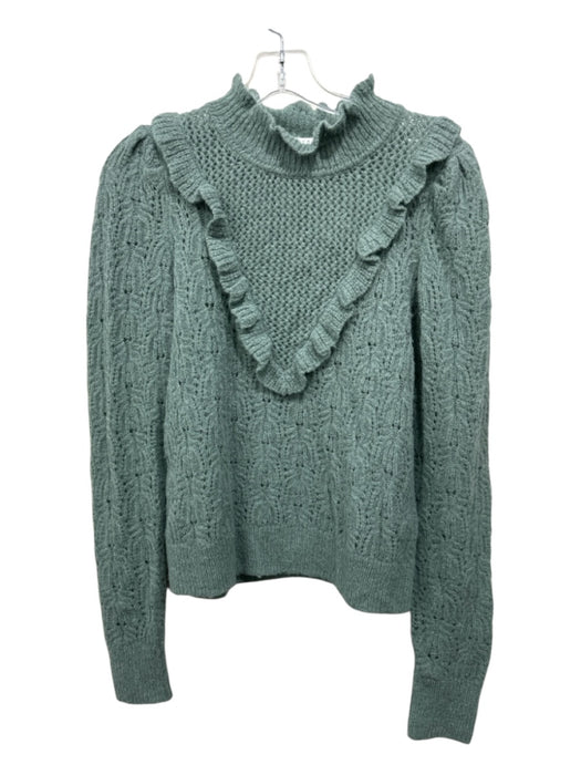 Veronica Beard Size S Sage green Baby Alpaca & Polyamide Long Sleeve Sweater Sage green / S