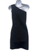 Helmut Lang Size S Black Polyamide & Elastane One Shoulder Dress Black / S