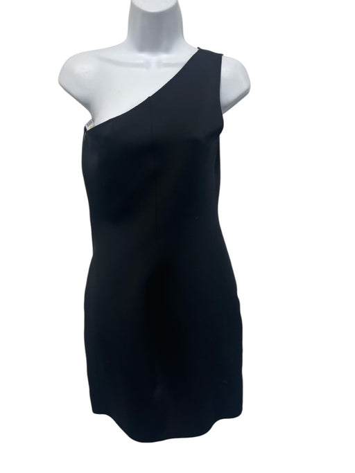 Helmut Lang Size S Black Polyamide & Elastane One Shoulder Dress Black / S