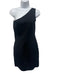 Helmut Lang Size S Black Polyamide & Elastane One Shoulder Dress Black / S