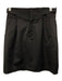 Club Monaco Size 4 Black Cotton Blend Zip & Clasp Closure Belt accent Skirt Black / 4