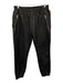 SemSem Size XS/S Black Leather Zip Pocket Elastic Waist Jogger Pants Black / XS/S