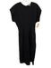 COS Size S Black Cotton & Polyamide Back Zip Pockets Dress Black / S