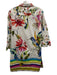 Sara Roka Size 40 White & Multi Cotton Pockets Watercolor Floral Dress White & Multi / 40
