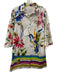 Sara Roka Size 40 White & Multi Cotton Pockets Watercolor Floral Dress White & Multi / 40