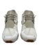 On Cloud Shoe Size 6 White & Taupe Synthetic Low Top Lace Up Sneakers White & Taupe / 6