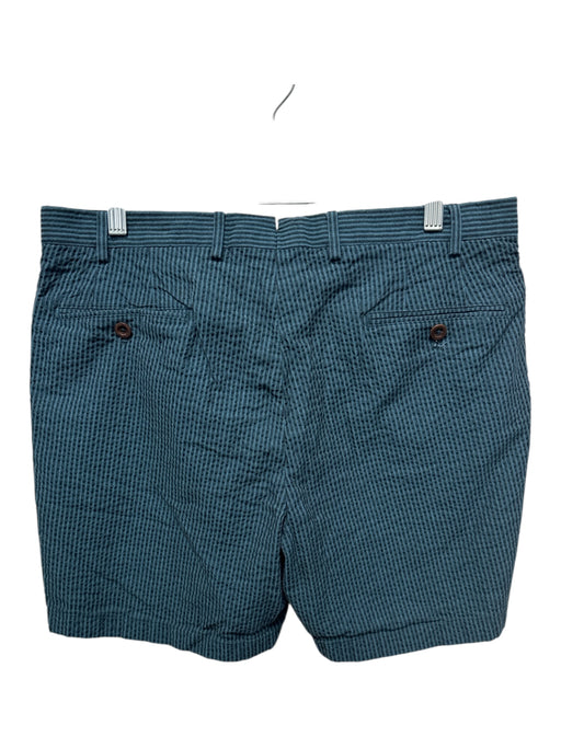 Sid Mashburn Size 34 Green & Blue Cotton Seersucker Khakis Men's Shorts Green & Blue / 34