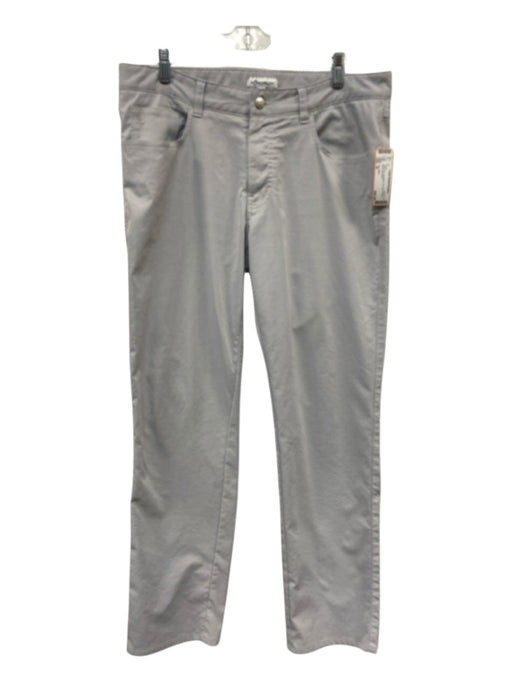 Peter Millar Size 34 Light Gray Synthetic Solid Khakis Men's Pants Light Gray / 34