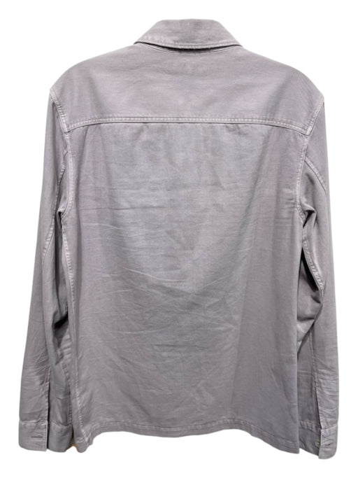 ALLSAINTS Size XL Purple Cotton Blend Solid Front Pockets Long Sleeve Shirt Purple / XL