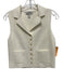 COS Size XS Ivory White Cotton Blend Sleeveless Button Front Patch Pocket Top Ivory White / XS