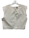 Julia Amory Size Medium White Cotton Sleeveless Back Button Boxy Top White / Medium