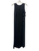 Lafayette 148 Size S Black Polyester Back Zip Sleeveless Criss Cross Jumpsuit Black / S