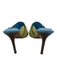 Jacquemus Shoe Size 39 Green & Blue Leather round toe Stiletto Pumps Green & Blue / 39