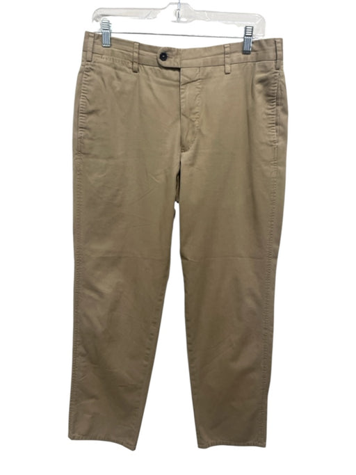 Sid Mashburn Size 34R Brown Cotton Solid Zip Fly Men's Pants Brown / 34R