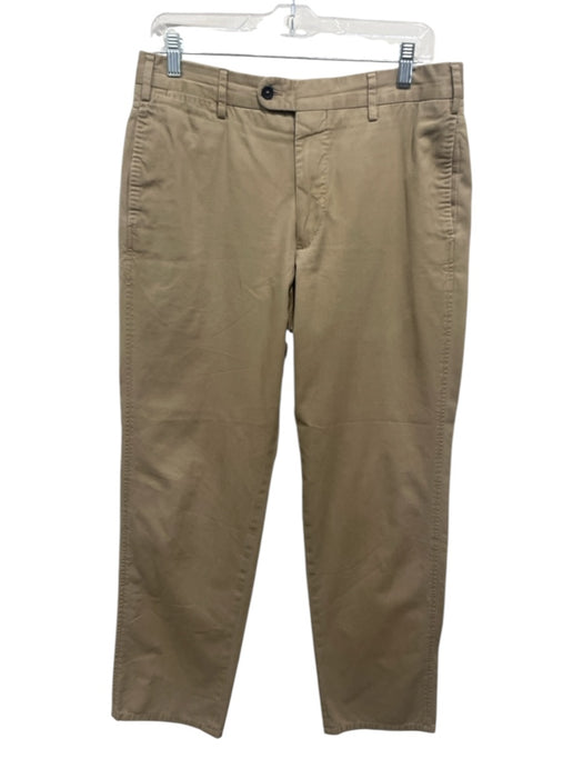 Sid Mashburn Size 34R Brown Cotton Solid Zip Fly Men's Pants Brown / 34R