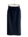 Tibi Size 8 Black Polyester & Wool High Waist Boned Mesh Detail Midi Skirt Black / 8