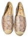 Sam Edelman Shoe Size 8 Tan & brown Leather Rope Snake Embossed Espadrille Shoes Tan & brown / 8