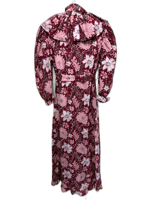 Mille Resort & Travel Size XS Pink, Red, Black Cotton Long puff sleeve Dress Pink, Red, Black / XS
